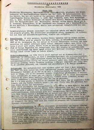 Stockholms hälsoungdoms verksamhetsberättelse 1955