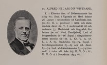 Alfred Hilarion Wistrand. Ledamot av stadsfullmäktige 1863-1874