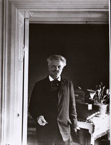 August Strindberg nyinflyttad i Blå tornet