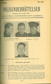 Polisunderrättelser