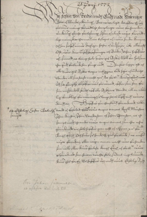 Brevet som beskriver hur Erik XIV ska mördas med Marcurium/arsenik eller genom kvävning