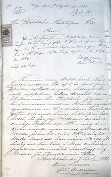 Larsson mot Larsson - skilsmässomål i Rådhusrätten 1880
