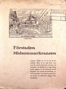 Förstaden Midsommarkransen - reklamhäfte 1909