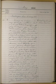 Kvinna funnen död i Svandammen - polisrapport 1917