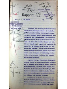 Polisrapport om Munckska frikåren 1932