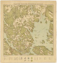 Trakten omkring Stockholm i 9 blad 1861 – kartblad 4 ”Norra bladet”, översett 1892