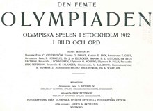 Den femte olympiaden : olympiska spelen i Stockholm 1912 i bild och ord