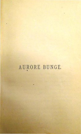 Text, titelsida: Aurore Bunge