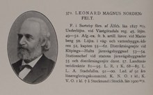Leonard Magnus Nordenfelt. Ledamot av stadsfullmäktige 1891-1900