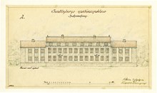 Sundbybergs epidemisjukhus, sjukpaviljong, fasad