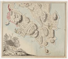 HK 1:4. Karta över Djurgården från år 1801