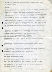 Flygblad mot FN:s miljökonferens 1972