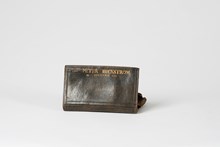 Plånbok i skinn från 1700-talet