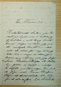 Brev från Sigrid Ulrica Ståhlberg till Sedlighetspolisen angående frånvaro från besiktning och förlust av kappa, den 10 juni 1885