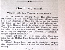 "Vargen och den Vegetarianska Geten" - text från Ny Illustrerad Tidning 1882
