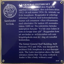 Fd Generalitetshuset, Östermalmsgatan 87 (Uppfinnaren 2), Östermalm