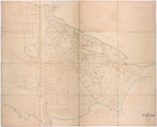 1849 års karta över Katarina församling