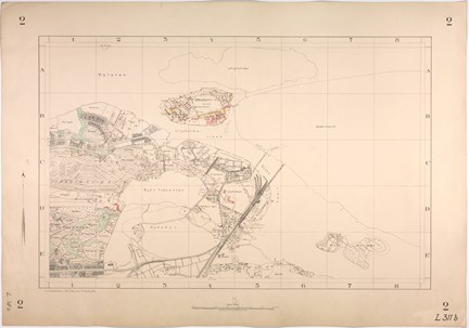1922 års karta över Brännkyrka del 2