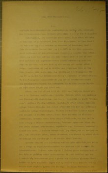 Möte om polisvåld efter hungerdemonstrationer 1917 - polisrapport