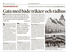Gata med både trikåer och rådhus