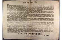 "Beklaganswärda oordningar hafwa sedan sistlidne afton förefallit i hufwudstaden..." - kungörelse från marsrevolten 1848
