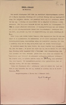 Dödsruna över den samiske rättighetskämpen Torkel Tomasson – 1941