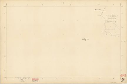 Bladet är ritat i tusch på papper som numera är gulnat