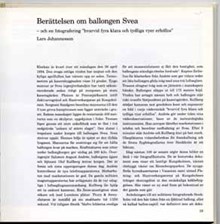 Berättelsen om ballongen Svea och en fotografering "hvarvid fyra klara och tydliga vyer erhöllos"  / Lars Johannesson