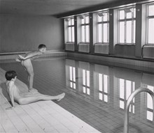 Aspuddsbadet - simhallen 1951