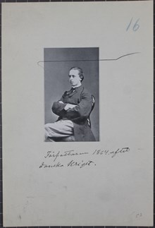 Porträtt av Anton Nyström vid 22 års ålder 1864