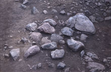 Brandgrav, anläggning nummer 56, fornlämning RAÄ 143 i Spånga socken