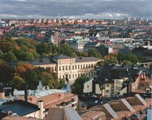 Flygfoto av Kungliga Biblioteket