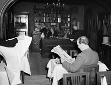 Österlånggatan 51, Gyldene Freden. Interiör i restaurang
