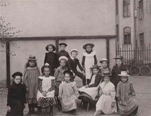 Klassfotografi från Anna Sandströms skola, tredje förberedande klassen.