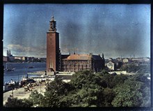 Stadshuset, kv. Eldkvarnen 1921 från Centralstationen