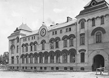 Exteriör av Nordstjernans Vattenfabriks byggnad. Birger Jarlsgatan 120