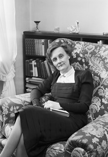 Porträtt av Astrid Lindgren.