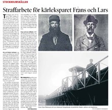 Straffarbete för kärleksparet Frans och Lars