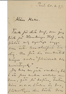 Hjalmar Söderberg rapporterar från Paris, 1897