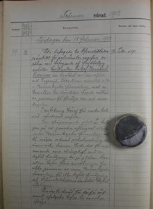 Handlare Petterssons ansökan om att sälja vin och öl i Fagersjö avstyrks - polisrapport 1913