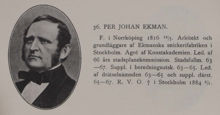 Per Johan Ekman. Ledamot av stadsfullmäktige 1863-1867