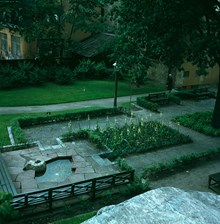 Liten park vid Glasbruksklippan, nuvarande Glasbrukstäppan