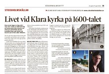 Livet vid Klara kyrka på 1600-talet