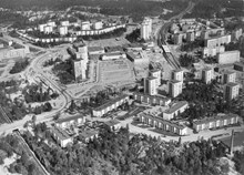 Flygfoto över Farsta