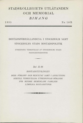 Framsida till Bihang 10B år 1935