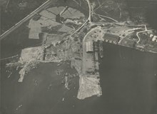 Frihamnen: Flygfoto över Frihamnen