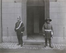 Brandmän vid Johannes brandstation, sekelskiftet 1900