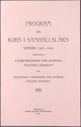 Program i kurs för samhällslära för kvinnor