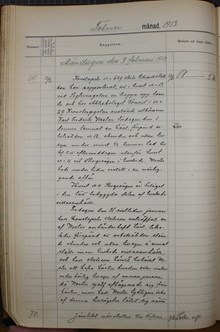 Utkörare Wester struntar i att binda hästen - polisrapport 1913