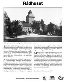 Rådhuset - kort beskrivning av områdets historia